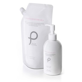 PLuS EGF Hyaluronic Acid Placenta Milk, Milk, Body + Refill Set, 10.1 fl oz (300 ml) + 16.9 fl oz (500 ml), 28.7 fl oz (800 ml), Bottle, Pouch, Made in Japan