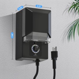 USA Warehouse LT3002 Weatherproof 120V AC to 12V AC Low Voltage Landscape Transformer for Outdoor LightingRated Capacity: N/A