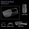 AORAEM Square Nail Tips 600 PCS Artificial Full Cover Nail