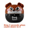 Cute Dog Kitchen Timer Manual Mechanical Rotating Alarm 55 Minutes