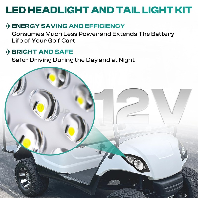 Drive-up Golf Cart LED Light Kit for Yamaha G29 2007-2016
