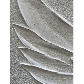 Epicler art Hand-Painted Modern Abstract Art Oil Painting White Wings Texture Art Painting Home Wall Decorative Art 40x28 inches