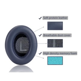 ACCIUK Replacement Ear Pads, Compatible with Bose 700/NC700 Noise-Cancelling Headphones, Made of Soft Protein Leather and Memory Foam, Replacement Ear Pads for Repair Accessories (Navy Blue)