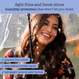 SAUCE BEAUTY Coconut Water Anti-Humidity Hair Spray 5.2 Fl Oz, Frizz Control with Coconut Oil, Seaweed & Algae Extracts, Adds Shine & Softness, Lightweight & Non Greasy, No Sulfates & Parabens