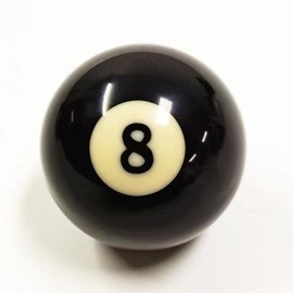 Sinsilvie #8 Pool Ball Replacement Eight Ball, 2-1/4" Regulation Size Billiard, Billiard Pool Table Accessories（8#）