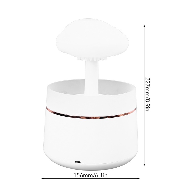Rain Cloud Essential Oil Diffuser Humidifier Ultrasound Water Drip White