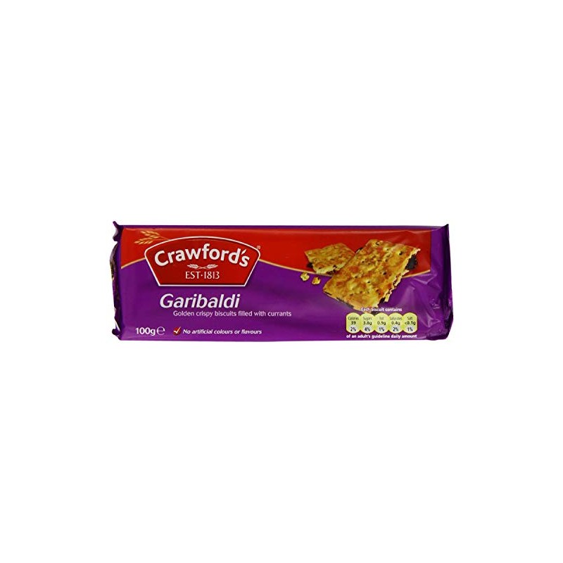 Crawford's Garibaldi Biscuits 100g (Pack of 24)