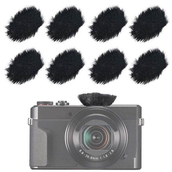 Camera Mic Windscreen, Micro Furry Wind Muff Wind Cover for