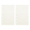 FSSTUD 200 Sheets A7 Blank Lined Paper Refills Small Binder
