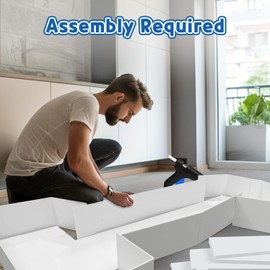 Imprsv Marquee Numbers 4 Feet tall: Large 16th Birthday Decorations 4FT Light Up Numbers White Anniversary Party Decor Big Backdrop Foam Cardboard Number 16