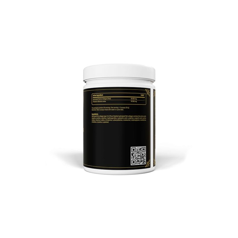 Marine Collagen Powder, Hydrolyzed Fish Collagen Type 1 & 3,