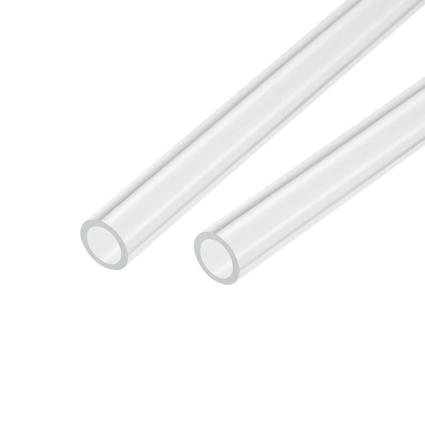 MECCANIXITY Acrylic Pipe Clear Rigid Round Tube 11mm(0.4") ID 15mm(0.6")