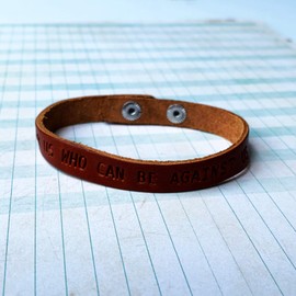 FORGIVEN JEWELRY God Is For Us Romans 8:31 (emsm-new) Small Leather Bracelet