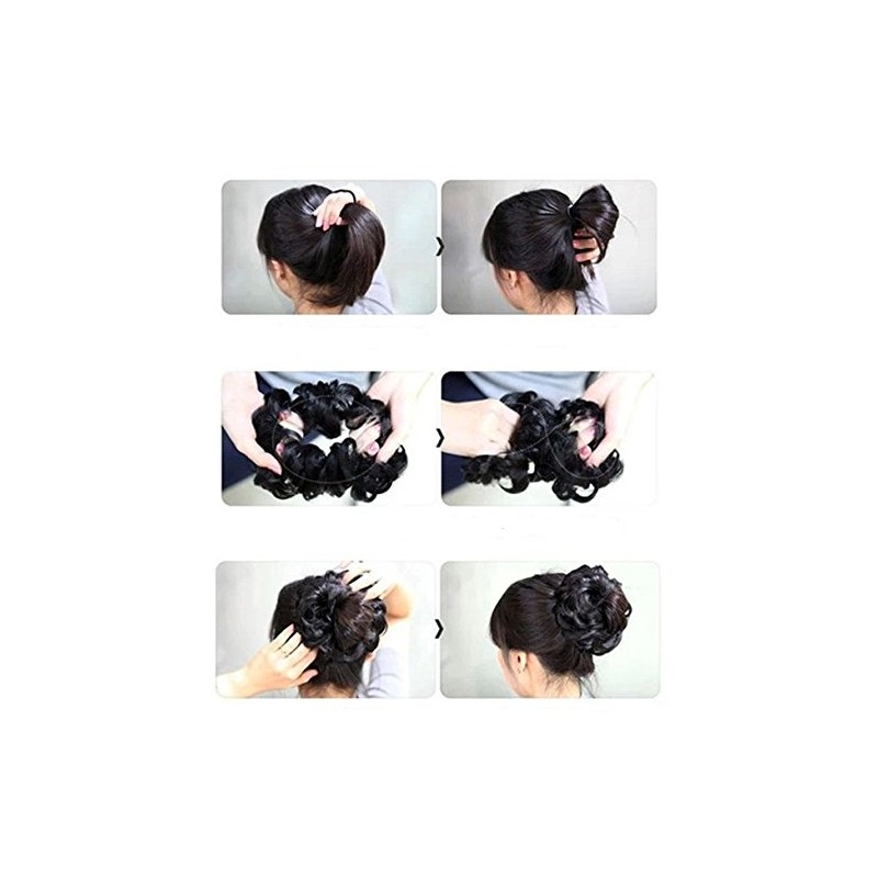 CAISHA by PRETTYSHOP Synthetic Fiber Hairpiece Scrunchie Scrunchy Updo Slightly