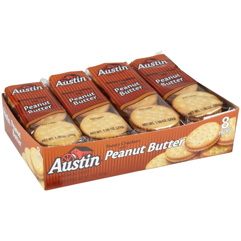 Austin Cracker Sandwiches To Go - Toasty Crackers w/ Peanut