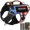 Service Dog Vest - HEYCAHVA Tactical Dog Harness Full Metal