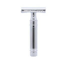 Edwin Jagger Des89lamzbl Double Edge Safety Razor, Chrome Lined