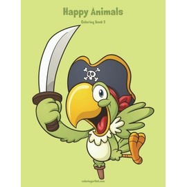 Happy Animals Coloring Book 2