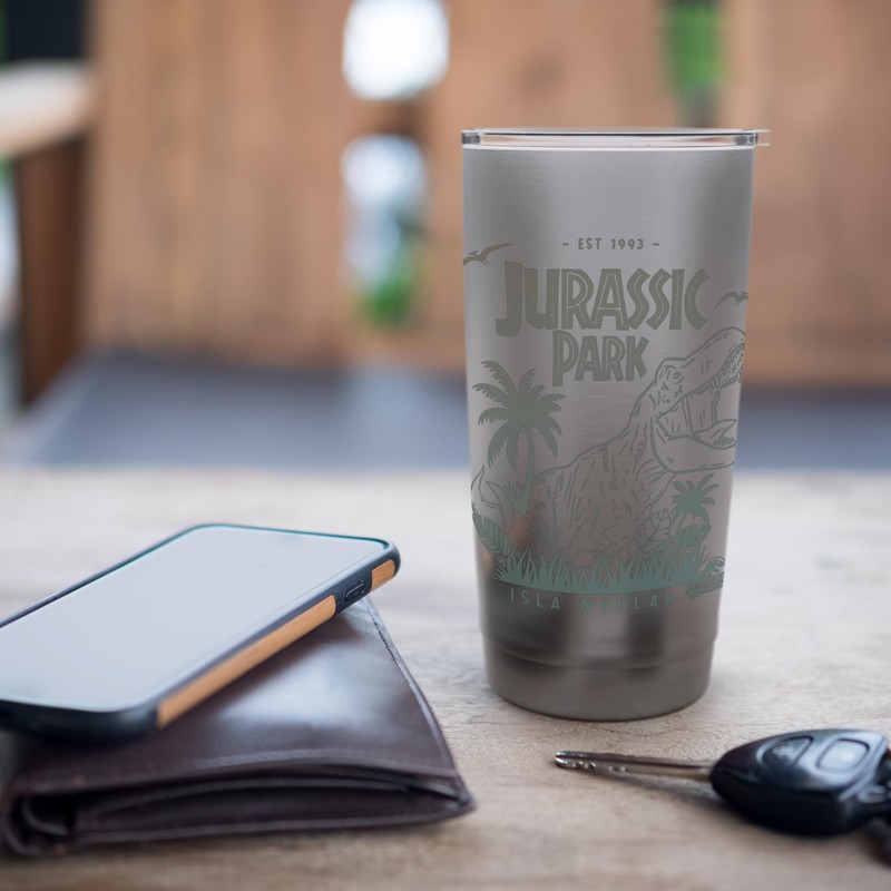 Jurassic Park 30th Anniversary Isla Nublar T-Rex Stainless Steel Insulated