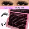 Eyelash Extensions Set, 200 Pieces, Fluffy Artificial Eyelash Clusters, Lashes