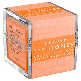 TableTopics Friendship - 135 Conversation Starter Questions and Quotes for Friends, Fun Conversation for Groups of Friends, Great Gift
