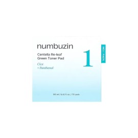 넘버즈인 70 green pads made with No. 1 ground cica that provide a deep soothing effect. / 깊은 진정 효과를 선사 넘버즈인 1번 시카 갈아만든 초록패드 70매