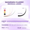 NAGARAKU Eyelash Extensions 0.20mm D curl 16-20mm Mix Tray Individual