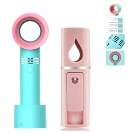 DANYBELLA MODA Y BELLEZA Ventilador+ Nanomister Para Extensión De Pestañas Recargable