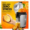 Eurolux Hands-Free Electric Citrus Juicer Machine, Orange Lime Grapefruit Lemon