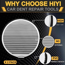 Hiyi Dent Reflector Board 2 Pack 27.5 Inch Foldable Steel Dent Remover Tool For Car (Dent reflector board, 2 PCS)