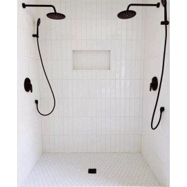 District II 3x12 Wavy White Ceramic Subway Wall Tile