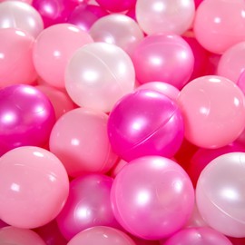 STARBOLO Ball Pit Balls for Ball Pits, 170pcs Phthalate Free BPA Free Crush Proof Plastic Pit Balls for Toddlers Girls Baby Play Toys for Kids Ball Pit, Pool,Play Tent,Party