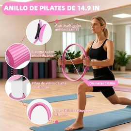 13Pcs Kit Pilates, Equipo De Pilates para Entrenamientos, Kit de Pilate en Casa con Anillo y Pelota de Pilates, Bandas Elásticas, Banda de Resistencia