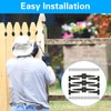 T Strap Hinges Heavy Duty, Shed Door Gate Hinges(Black) (12,