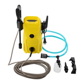 PIAOCAIYIN Electric Pressure Washer, 110V 3000W High Power Washer w/Adjustable Nozzle, Multi-Mode Cleaning Portable Pressure Washer with Water Inlet/Outlet Pipe, Ipx5, for Cleaning Cars, Floors