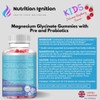 Kids Magnesium Glycinate Gummies with Prebiotics & Probiotics – 110mg