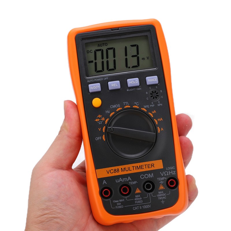 VC88 1000V/20A Multimeter Logic Level Test Portable Automatic Range for
