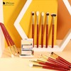Red Eye Makeup Brush Set
