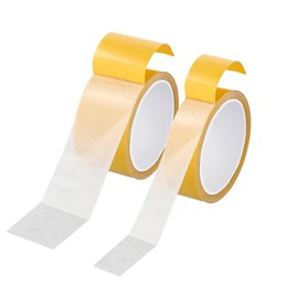 Marrywindix 2 Packs Double Sided Tape 1.18/1.97in x 32.8 feet Heavy Duty Double Sided Heavy Tape Super Sticky High Tack Wall Adhesive Universal Clear Removable for Home Office School