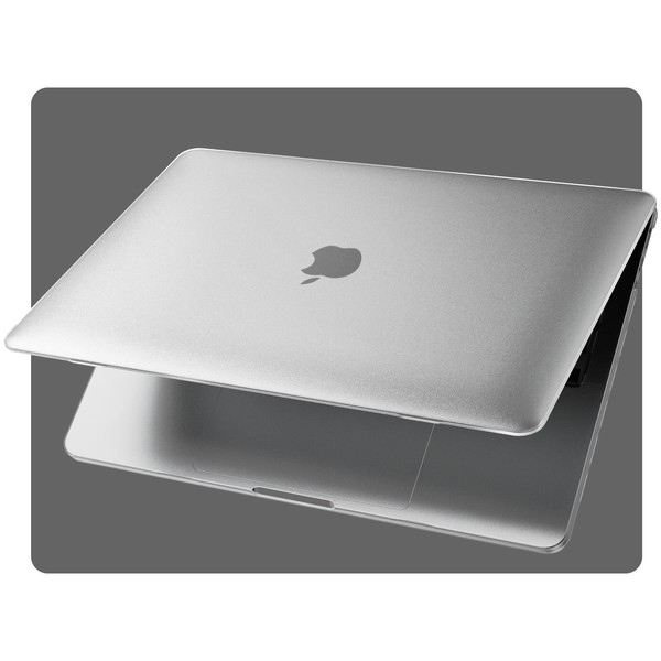 EooCoo Case compatible for Macbook Air 13 inch M1,2021-2018 Release [Presents Original Texture] Ultra-thin Invisible Translucent Matte Hard Shell Cover for Model A2337 A2179 A1932 - Matte Clear