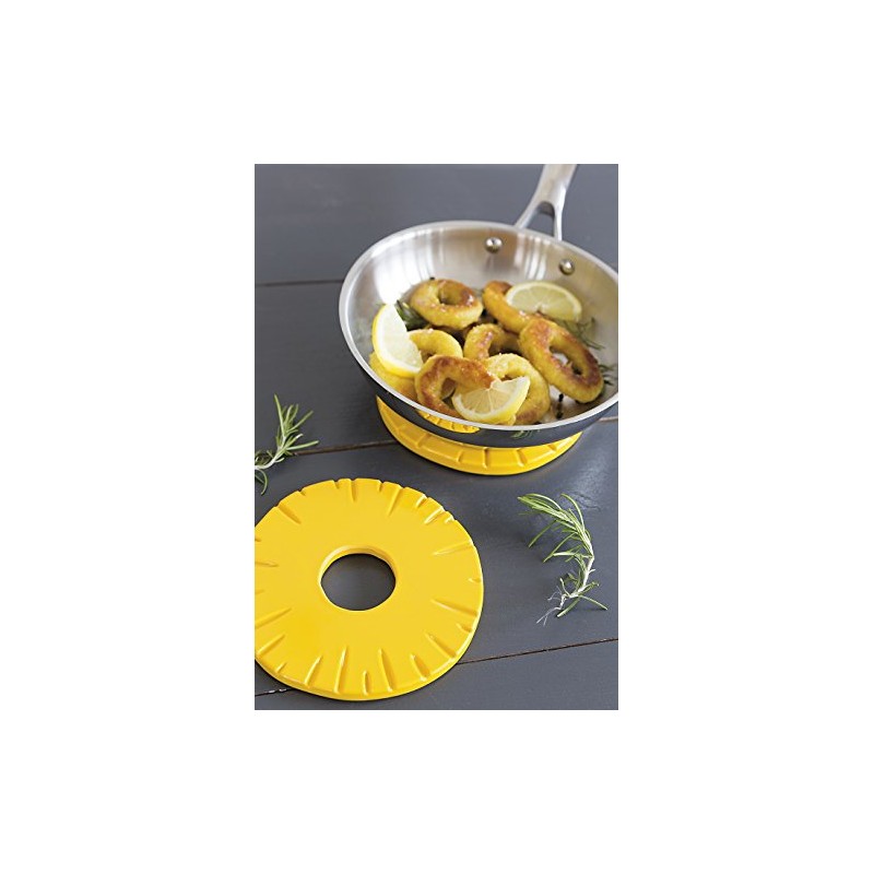 Abeba zakdesigns 1530-900 Pineapple Coasters Melamine 15 cm Yellow