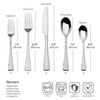 Mikasa Novaro 20-Piece 18/10 Stainless Steel Flatware Set, Service For