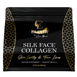 Coco March Silk Face Collagen - Silky Radiant Skin New Amino Molecules for Hair Nails-Joint Health-20g Protein NO Taste-Dissolves Instantly - Unmatched Results Elixir - 14 Day Supply