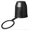 Towing Hitch Cover, 50 mm Rubber/Plastic Towing Hitch Protective Cap, Towing Hitch Ball Head for Trailers, Cars, Trucks, RV (Cap with Fuse)