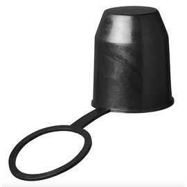 Towing Hitch Cover, 50 mm Rubber/Plastic Towing Hitch Protective Cap, Towing Hitch Ball Head for Trailers, Cars, Trucks, RV (Cap with Fuse)