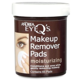 Andrea Q 안드레아 큐의 보습 메이크업 리무버 65개의 패드 [Moisturizing] [65 Count 2개입] Andrea Q Moisturizing Makeup Remover Pads [65 Count 2 Pack]