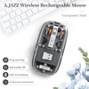 UrChoiceLtd T900 Kabellose Bluetooth-Maus, Multi-Device Slim Cordless Mouse (Dual-Mode: BT