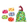 Harapeko CKEC0011 Japanese Miscellaneous Goods Beanbag Drawstring Set, Patchwork