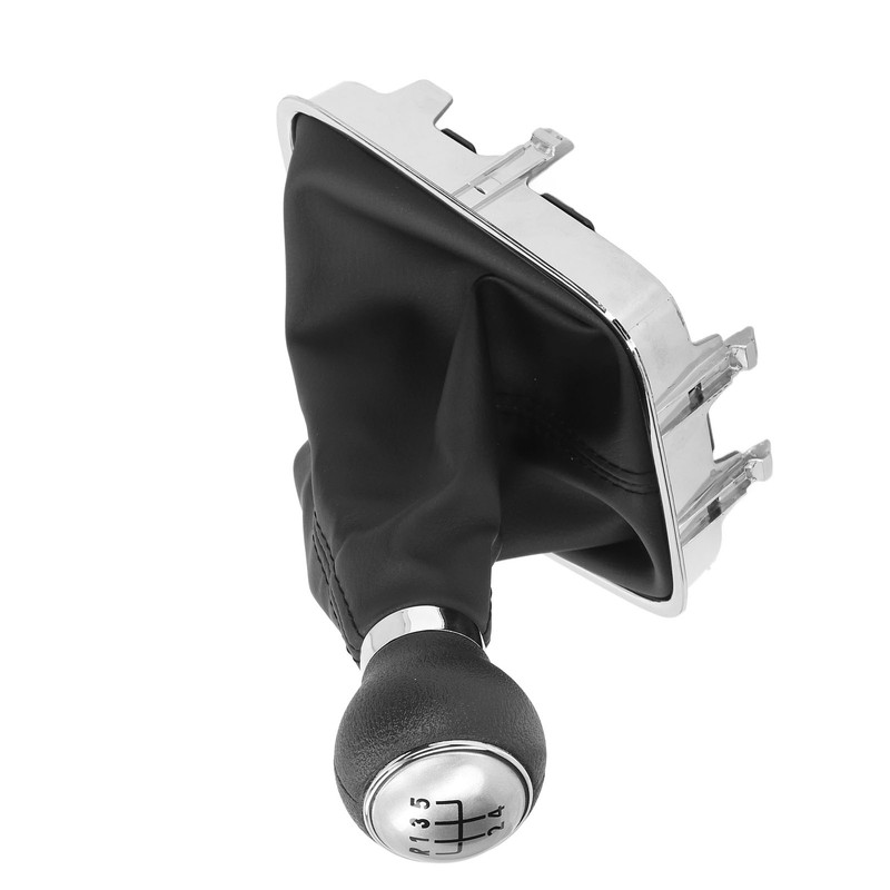 Gear Shift Knob Boot Set 5 Speed PVC Leather Durable