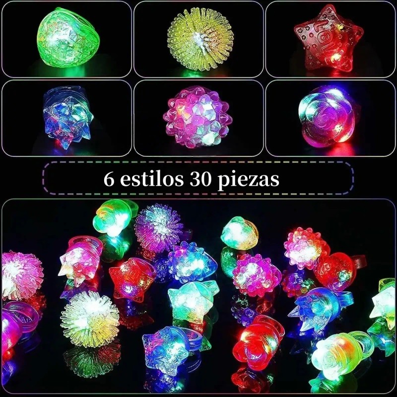 Juguetes Luminosos Neon Fiesta Led Luces Batucada Cotillones
